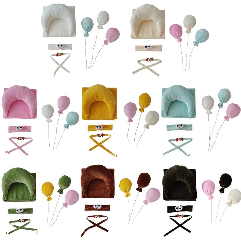 Bộ 7 Phụ Kiện Chụp Ảnh Xinh Xắn Cho Bé Sơ Sinh