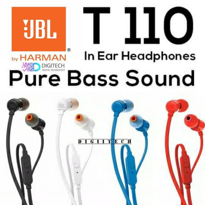 Tai Nghe Nhét Tai Jbl T110 Có Micro Màu Đen