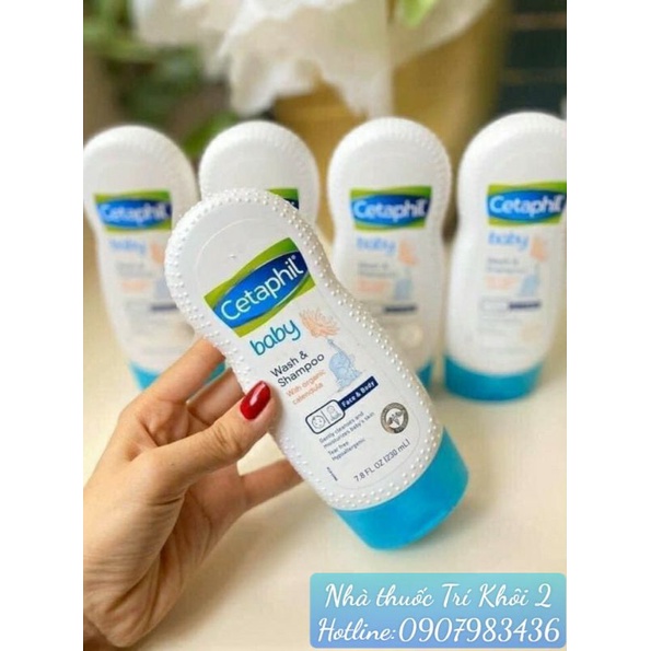 Sữa tắm gội 2 trong 1 Cetaphil Baby Gentle Wash & Shampoo 230 ml