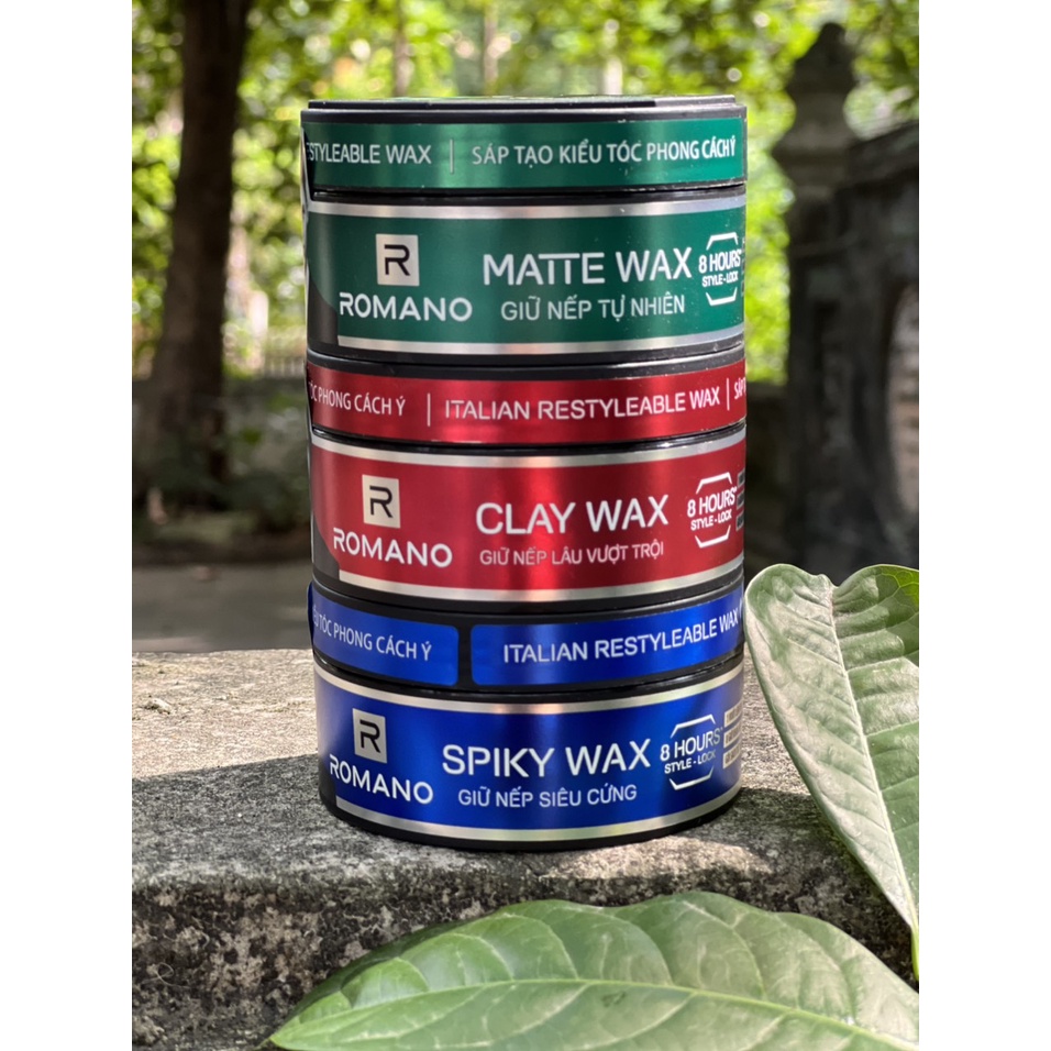 SÁP TẠO KIỂU TÓC GIỮ NẾP SIÊU CỨNG ROMANO RESTYLEABLE SPIKY WAX 68G