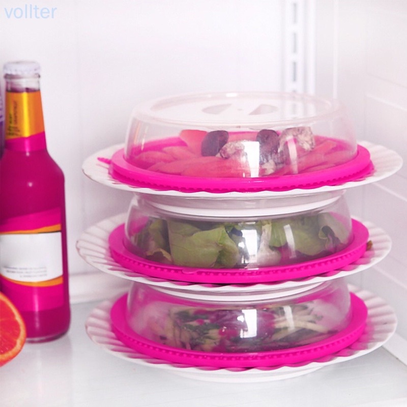 combo 3 nắp nhựa đậy thực phẩm chịu nhiệt siêu hít có thể sử dụng cho lò vi sóng