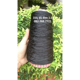 Dây dù đen 1.0mm chuyên dùng làm vòng, đan lát