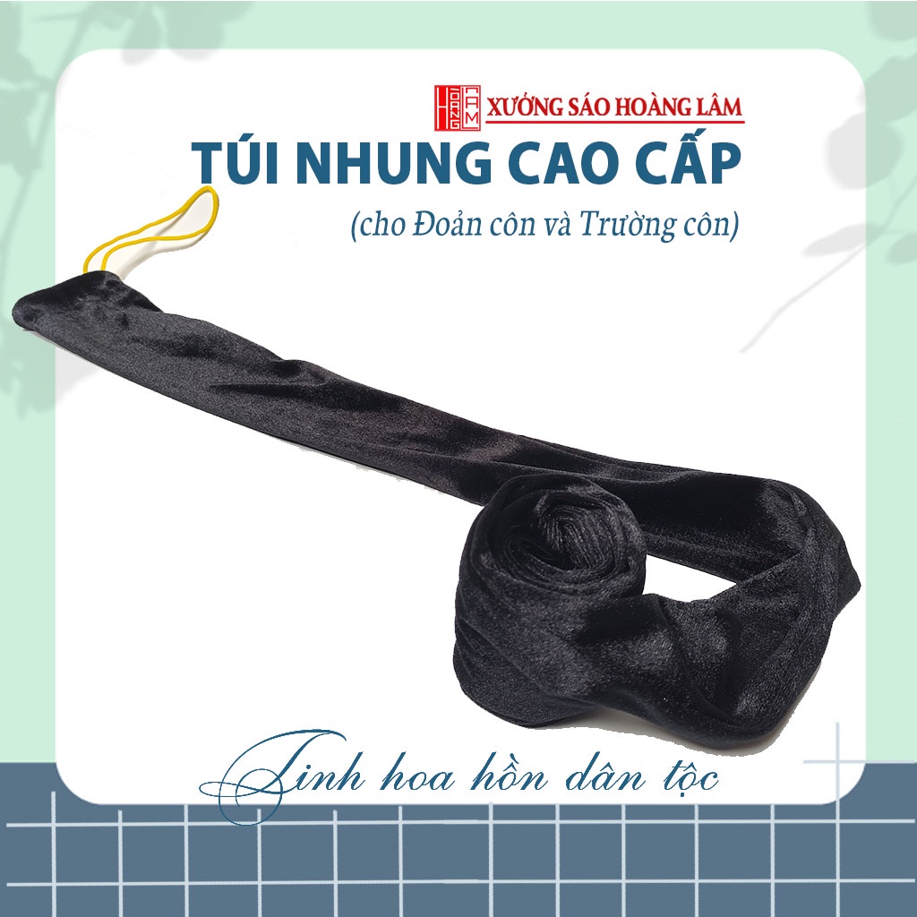 Túi nhung đựng trường côn, bọc Đoản côn, Song Đoản côn tiện lợi di chuyển và thi đấu dài 2 mét,90 cm Xưởng Sáo Hoàng Lâm