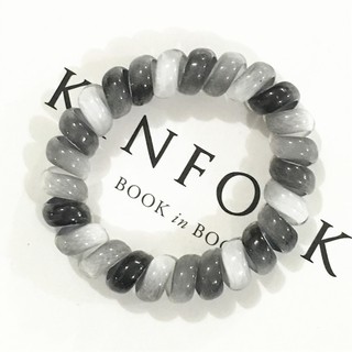 Cột tóc xoắn mix nhiều màu