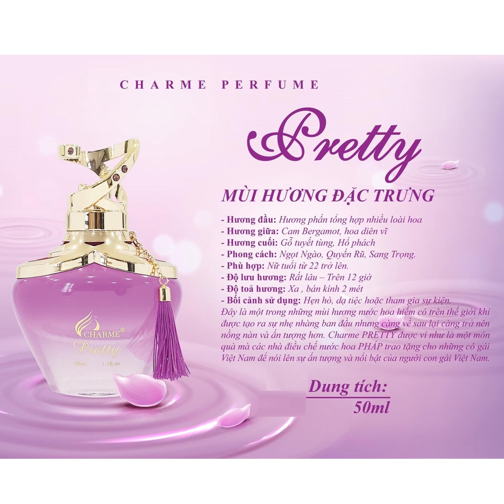 Nước hoa Charme Pretty 50ml