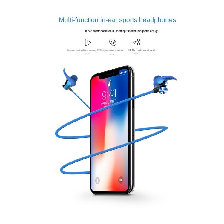 Tai Nghe Bluetooth 5.0 Không Dây Xt22 Có Khe Cắm Thẻ Nhớ