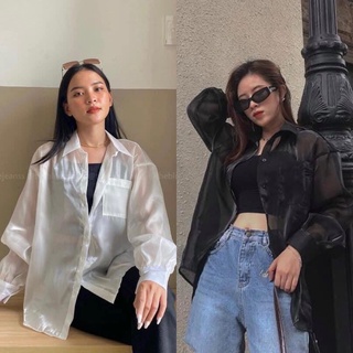 Set áo sơ mi kèm áo hai dây croptop