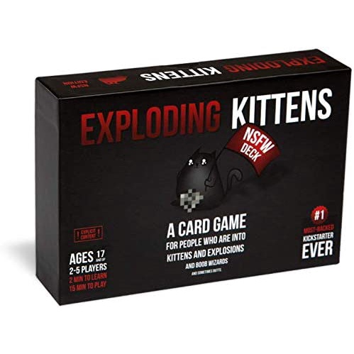 Bộ bài board game Mèo Nổ Exploding Kittens bản tiếng Anh 56 lá giấy thường giải trí cho gia đình và bạn bè ZHouse