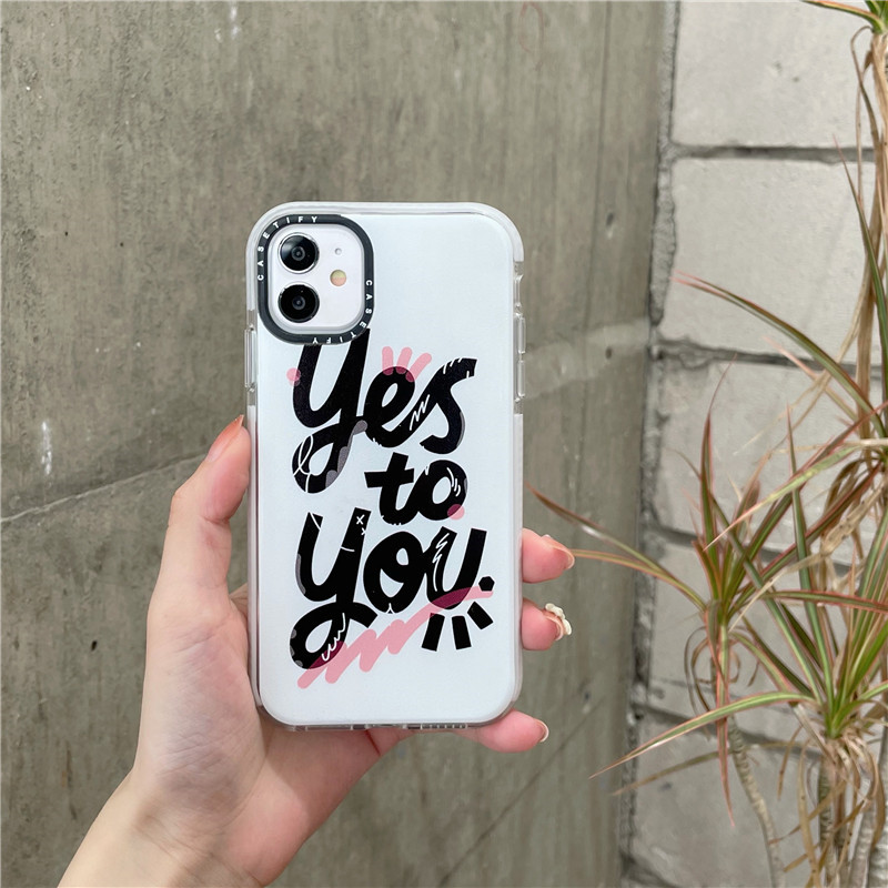 Ốp Lưng Tpu Mềm Họa Tiết Chữ Yes To You Cho Iphone 12 11 Pro Max 6 6s 7 8 Plus Iphone X Xs Max Xr Se 2020