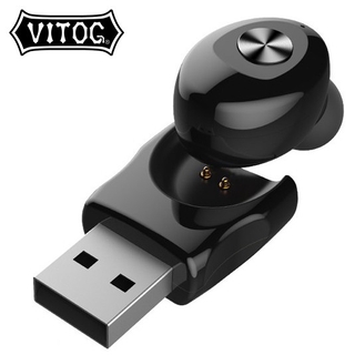 Hình ảnh Tai nghe Bluetooth Vitog thiết kế mini nhỏ gọn tiện dụng-0