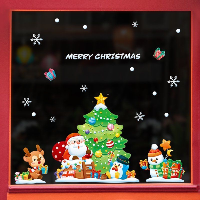 Decal dán tường decor, mẫu noel giáng sinh 2024