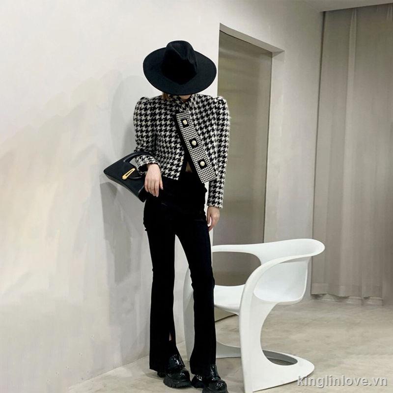 Áo khoác dáng ngắn phối nút thiết kế mới cao cấp thời trang | BigBuy360 - bigbuy360.vn