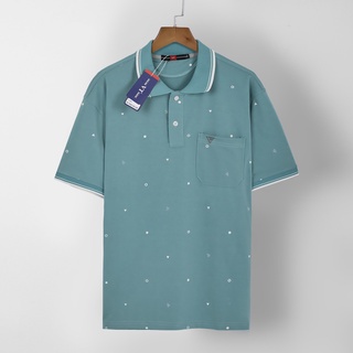 Combo 2 Áo Polo Nam Họa Tiết Có Cổ Chất Liệu Cotton Thấm Hút Mồ Hôi Thoáng Mát - Việt Trinh