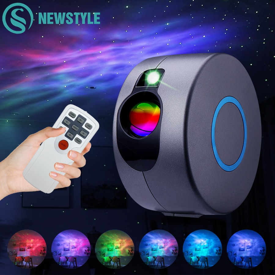 Star Projector Night Light Laser Galaxy Starry Sky Projector Colorful Nebula Cloud Lamp For Kids Gifts Home Decor