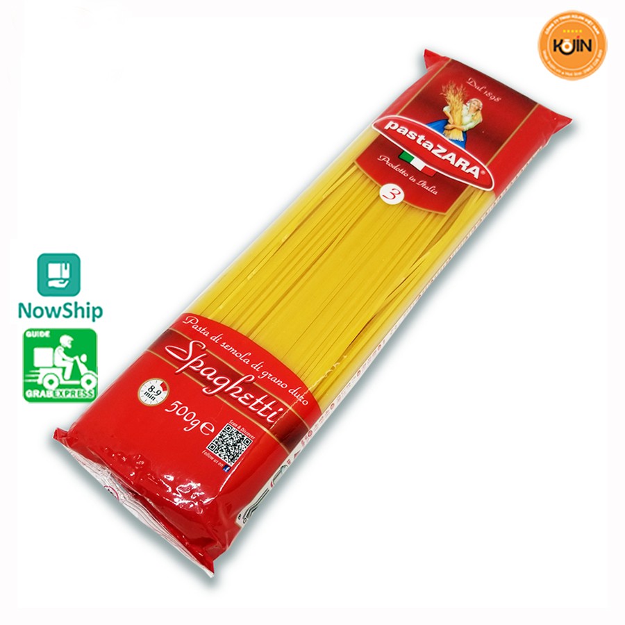 Mì Ý Mỳ Spaghetti  Cao Cấp Kojin 500g Hàng Mới Nhập Khẩu