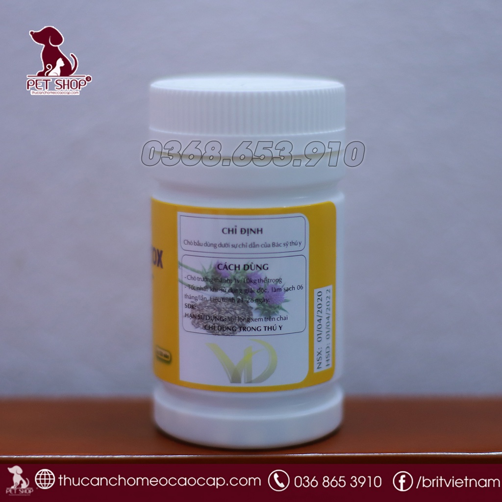 Giải Độc Gan Cho Chó Liver Detox VD