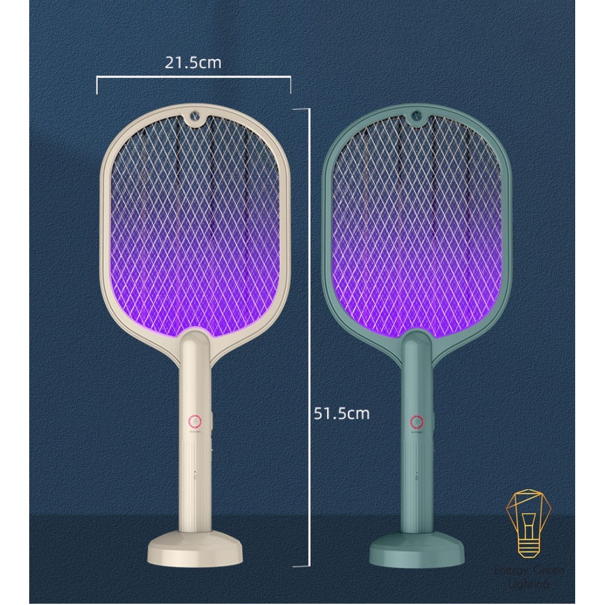 [PIN TRÂU] Vợt Bắt Muỗi Energy Green Lighting Kiêm Đèn WP-07 - Cấp Độ Bảo Vệ IP20 - PIN Sử Dụng Lâu Dài