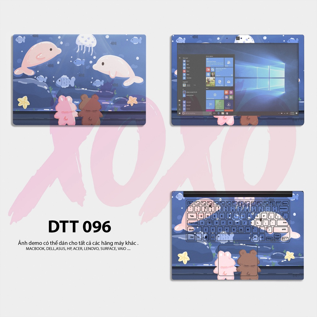 Decal Dán Laptop - Mẫu CUTE / Có decal dán cho tất cả các hãng máy tính