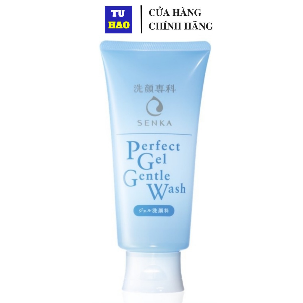 Gel rửa mặt dịu nhẹ dành cho da nhạy cảm Senka Perfect Gel Gentle Wash (100g)_16525
