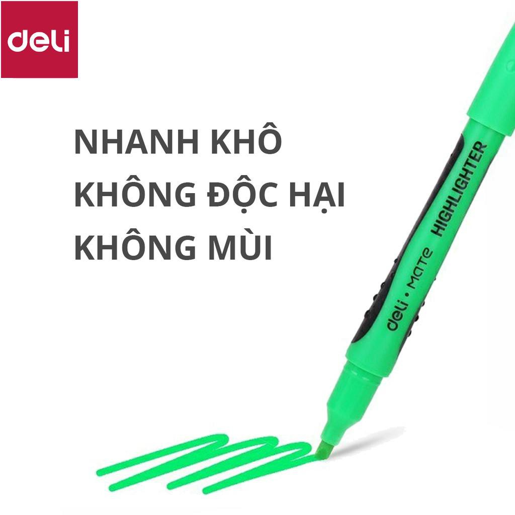 Bút nhấn dòng Deli 2 màu Xanh/Vàng - EU35150/EU35170 [Deli]