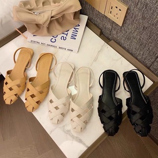 { mẫu mới ] sandal mũi nhọn quai đan chéo 2f siêu đẹp