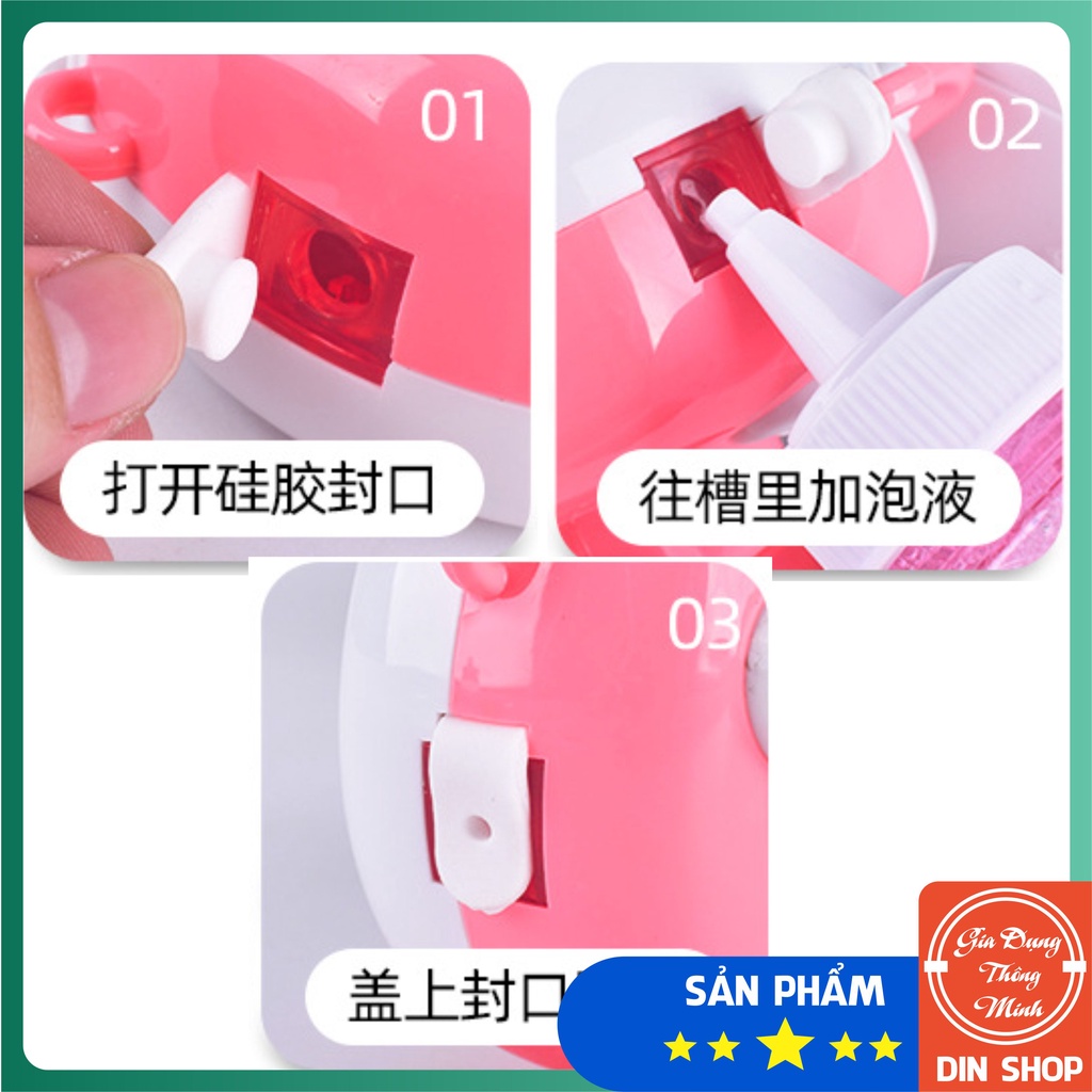 Máy ảnh bong bóng 😻MÈO XINH😻 Máy chụp hình chú mèo dễ thương bắng bong bóng xà phòng dành cho các bé