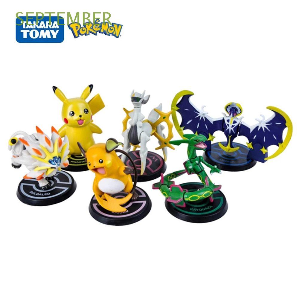 Bộ 6 Mô Hình Đồ Chơi Pikachu Arceus Lu-nala Bằng PVC