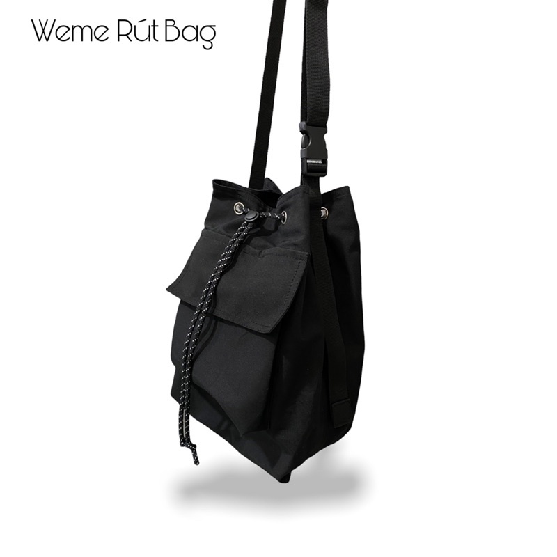 Túi đeo chéo unisex nam nữ WEME Rút bag ,túi local brand đeo chéo cá tính thời trang