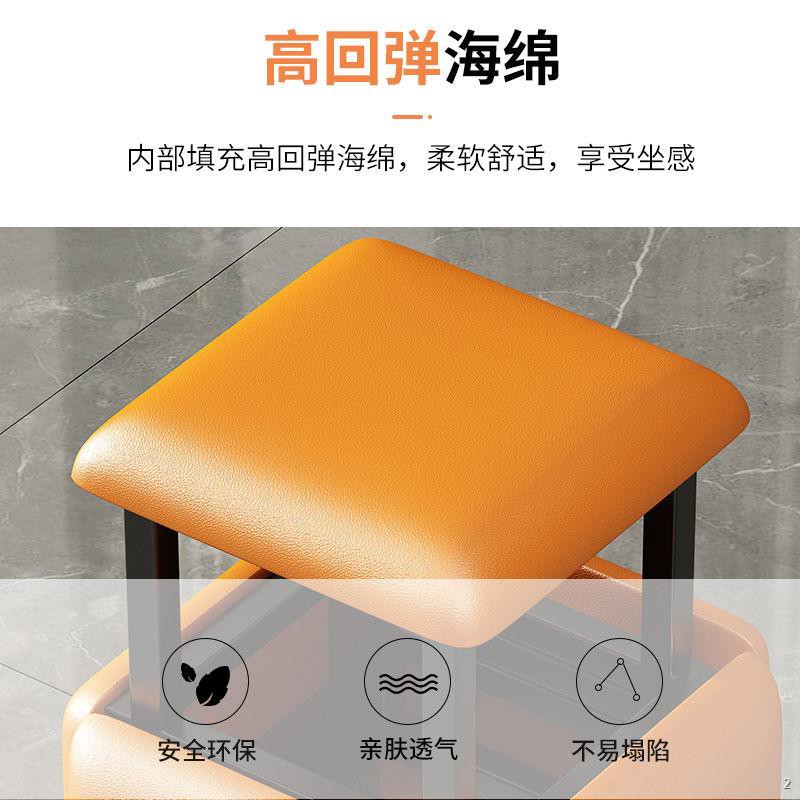 ✉○Ghế đẩu Trang chủ Net Màu đỏ Khối lập phương Rubik gấp Tiết kiệm Sofa Phòng khách đôn thấp Bàn cà phê lưu trữ