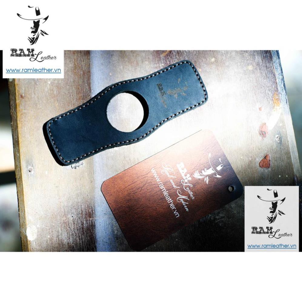 Tấm Lót Dây Đồng Hồ Bundstrap Da Bò Thật Bền Đẹp Ram B2 Đen Tuyền-Chính Hãng RAM