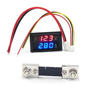 Đồng hồ đo dòng/áp dc 50a kèm trở shunt-th366