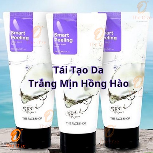 Tẩy Tế Bào Chết Da Dạng Kem, Dưỡng Trắng, Tái Tạo Da - The Face Shop Smart Peeling White Jewel 120ml