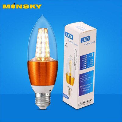 Combo 2 bóng đèn nến MONSKY đui E27 độc đáo