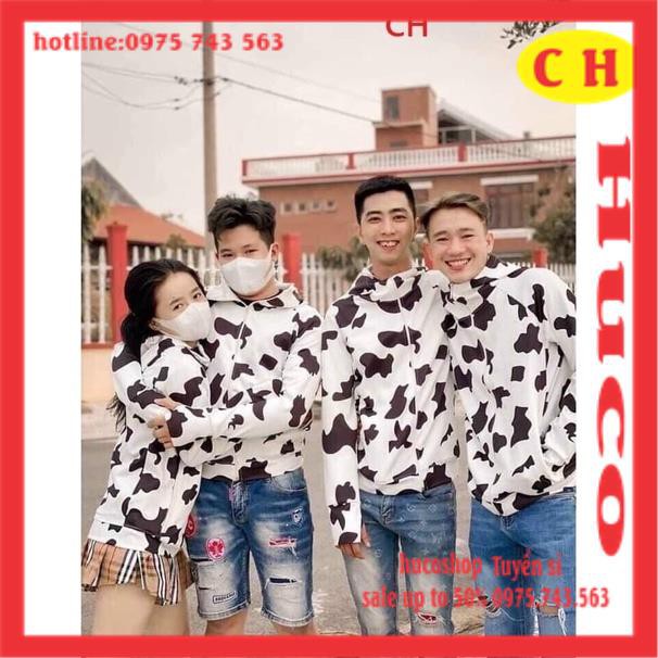 áo khoác hoodie chống nắng bò sữa - áo có mũ kéo khóa siêu hót chất umi nhẹ 1 lớp form rộng nam nữ freesize unisex