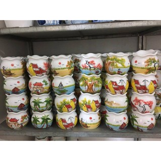 Đèn xông tinh dầu gốm sứ Bát Tràng