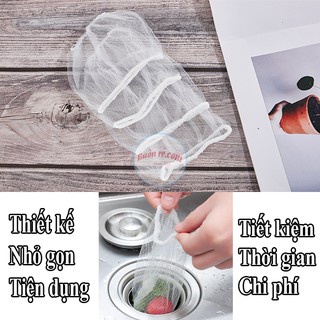 Set 100 Túi Lưới Lọc Rác bồn rửa bát tiện dụng rẻ nhất shopee