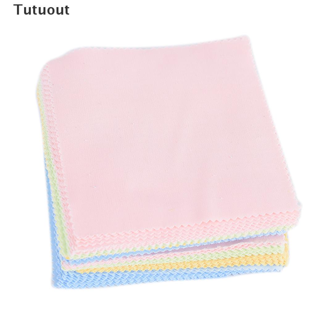 Set 10 Khăn Lau Kính / Màn Hình Điện Thoại / Ống Kính Máy Ảnh Bằng Vải Sợi Nhỏ