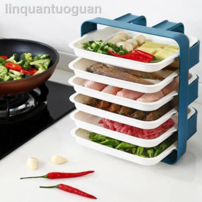 Kệ Nhựa Đựng Thức Ăn Nhiều Tầng Khay Đĩa Nhựa Trong Nhà Bếp | BigBuy360 - bigbuy360.vn