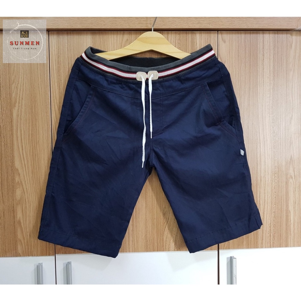 [HCM] Quần Short Lửng Nam Kaki Vải Mềm Mịn Lưng Thun Bảng To Co Giãn Cap Cấp SUNMEN Size Từ 40-80kg