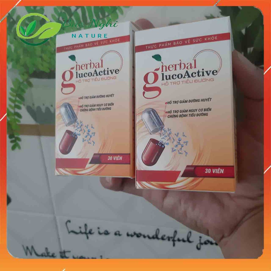 VIÊN UỐNG HERBAL GLUCOACTIVE - Hỗ Trợ Giải Quyết Nỗi Lo Tiểu Đường Ổn Định Đường Huyết - [CHÍNH HÃNG HỘP 30 VIÊN] | BigBuy360 - bigbuy360.vn