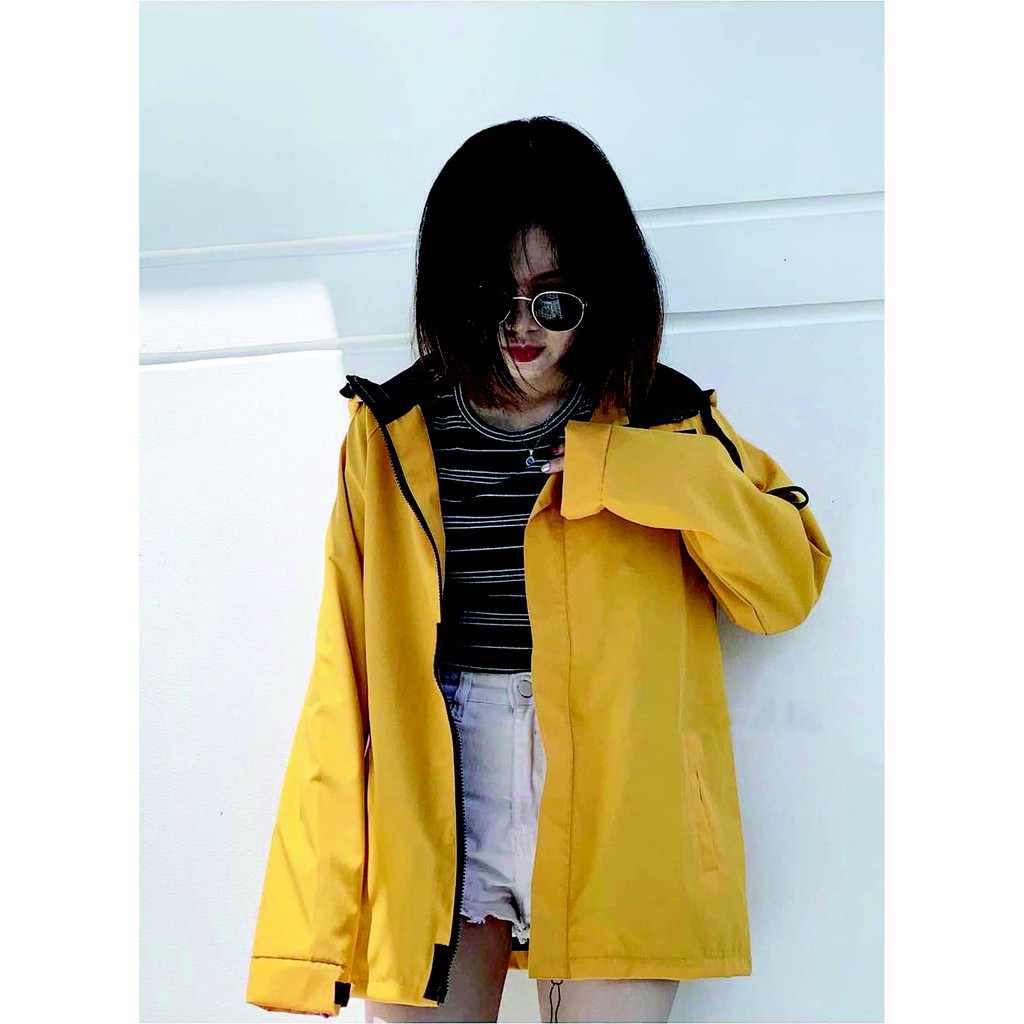 ÁO KHOÁC JACKET WET SIZE nam,nữ chống nước màu Vàng neon. | BigBuy360 - bigbuy360.vn