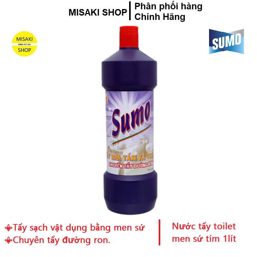 ⚡️Sạch Bóng ⚡️Nước tẩy nhà tắm và men sứ tím SUMO 1000ml 📞Misaki Shop