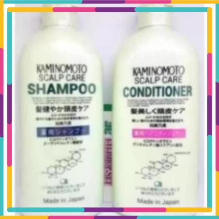 Cặp gội xả Kaminomoto Scalp Care Shampoo and Conditioner chai 300ml | Nội địa Nhật