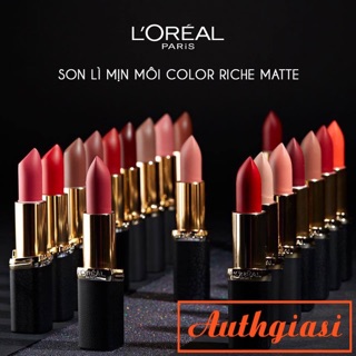 Bộ son lì mịn môi L'Oreal Paris Color Riche Matte
