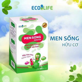 Men sống Hữu cơ ecolife dùng cho táo bón,tiêu chảy,rối loạn tiêu hóa,trẻ em kém ăn chậm lớn