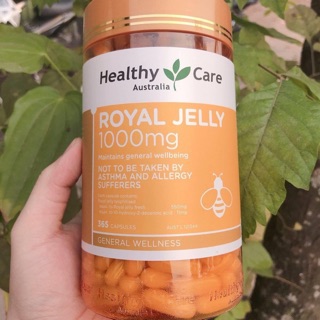Sữa ong chúa Healthy care Royal jelly Úc - 365 viên