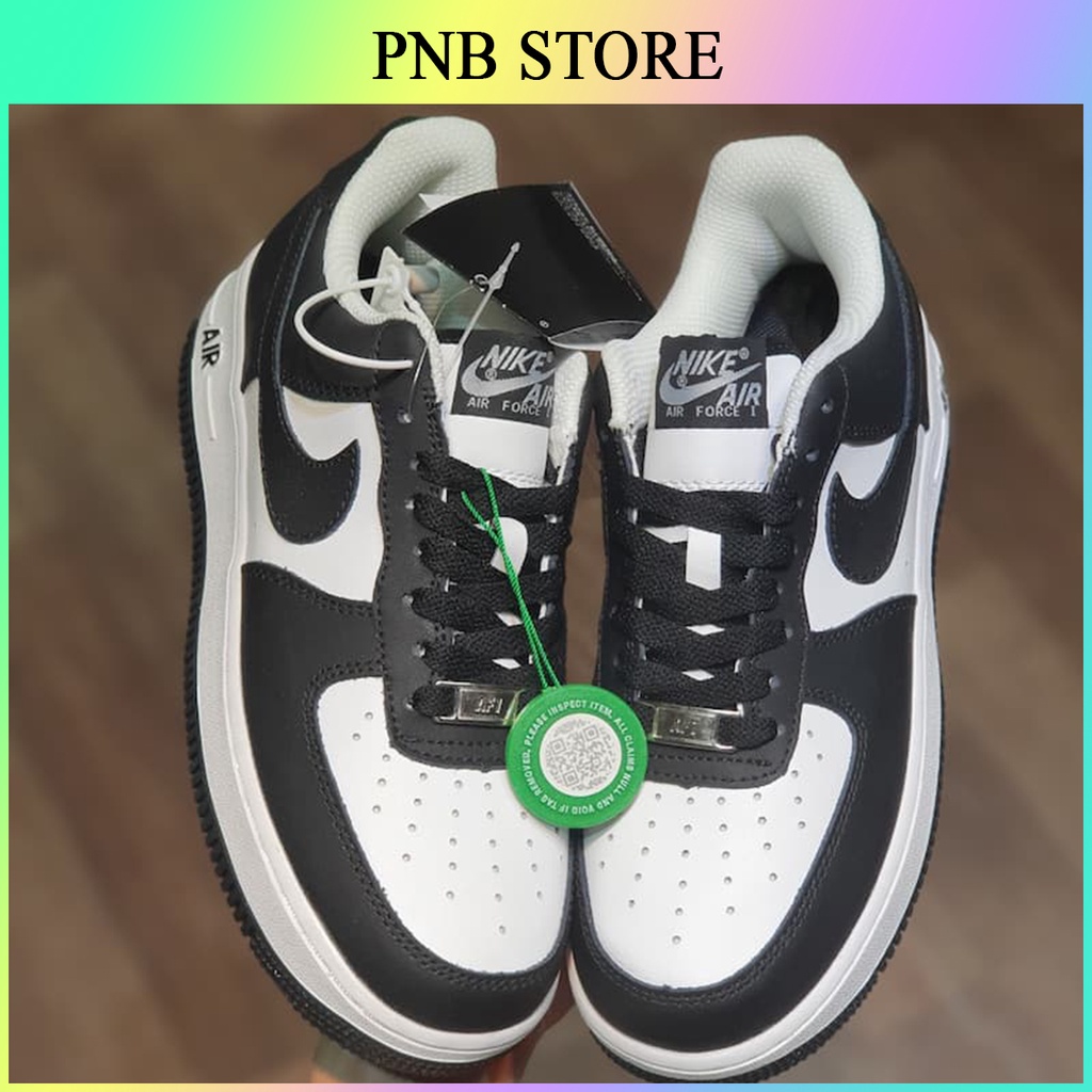 giày AF1 panda rep1/1 trắng đen cao cấp mới, air force 1 nam nữ hot nhất 2021