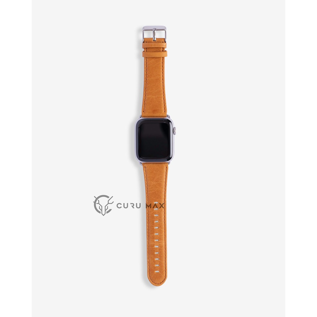 Dây Da Apple Watch 6 5 4 3 2 1 SE Nâu Vàng Cát (da ngựa thật)