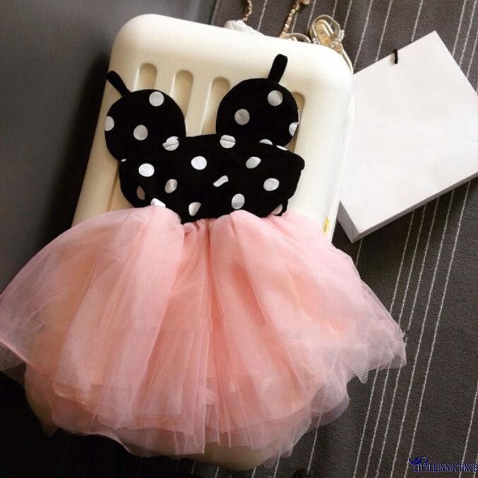 ❤XZQ-Pink Baby Girls Lace Dress Cute Princess Dress Kids Toddler Skirt Tutu Dress Party