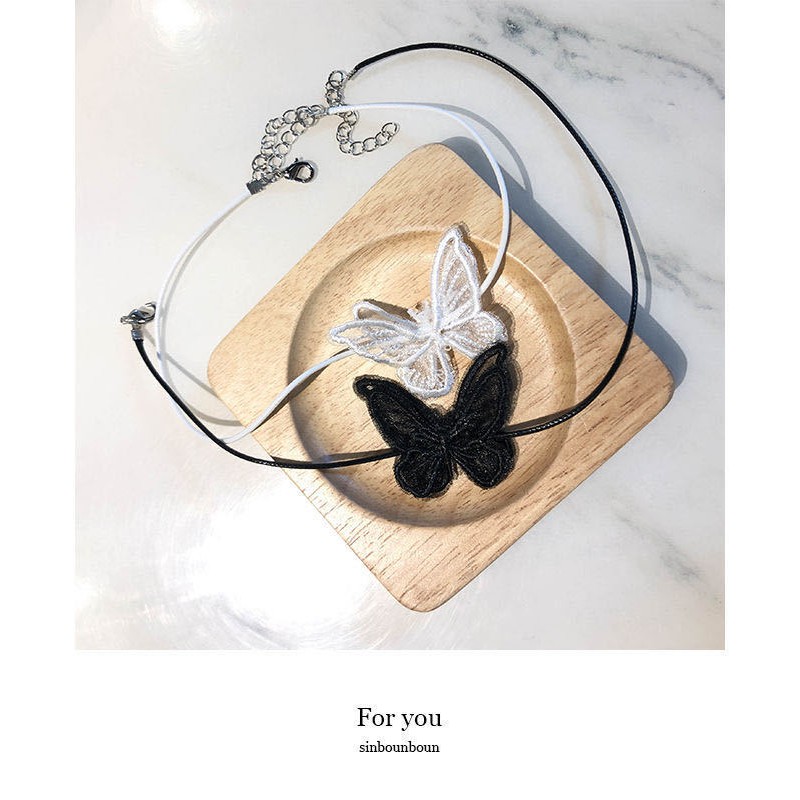 Vòng cổ choker bướm CH02